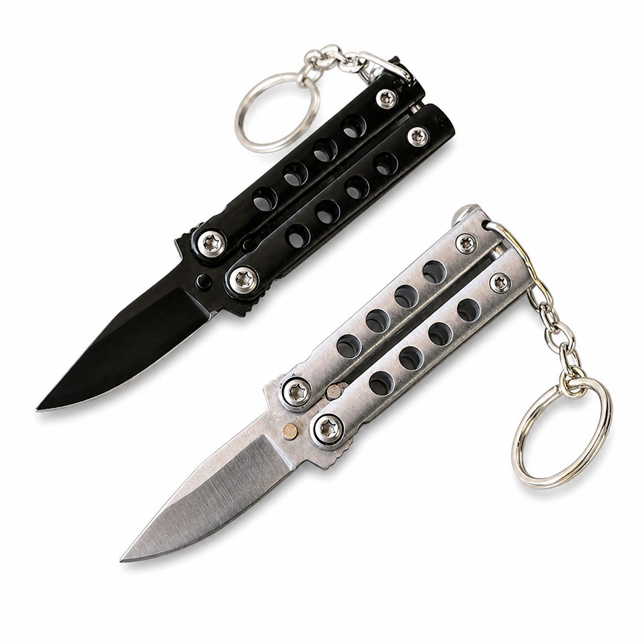 Mini Butterfly Knife keychain small balisong