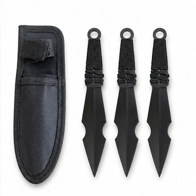 Practice Throwing Knife Set YF069 – 3-Piece, Black